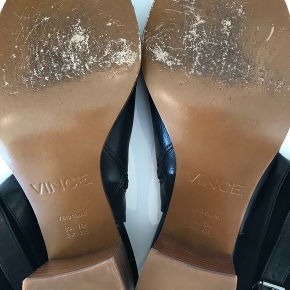 Vince Open Toe Black Booties in size 7.5 - Picture 6 of 8